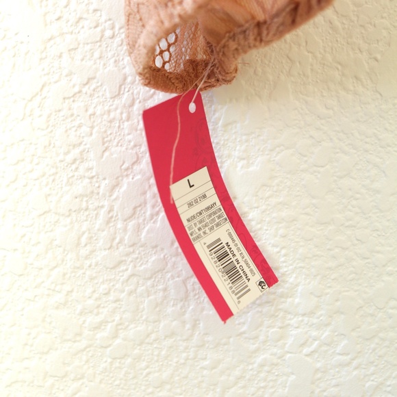 NWT Xhilaration Babydoll Top Lace Peach Boho - Picture 5 of 7